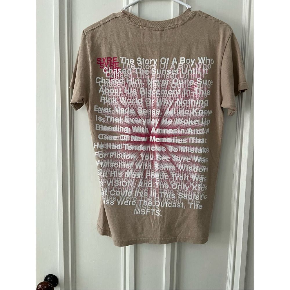 SYRE A Beatiful Confession Jaden Smith MSFTSrep light brown t-shirt S - Picture 2 of 3